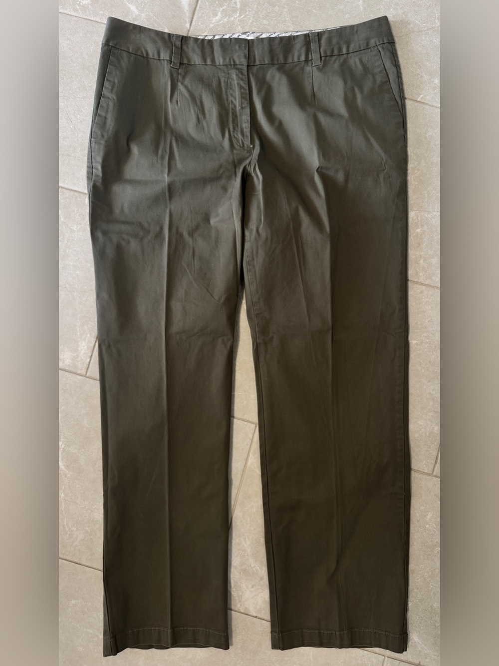 Liz Claiborne Jackie Womens Dress Pants 16W Olive Green Fitted Casual Office 1X